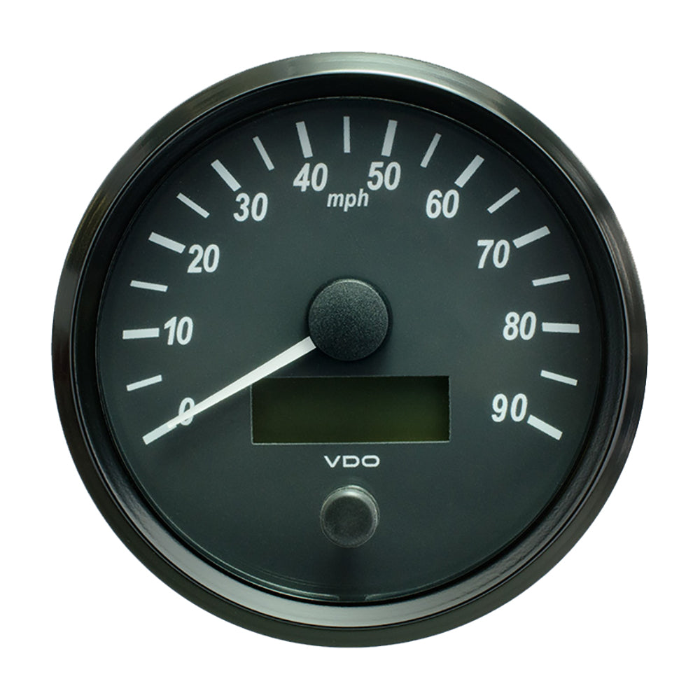 VDO SingleViu 100mm (4") Speedometer - 90 MPH — marine gauges
