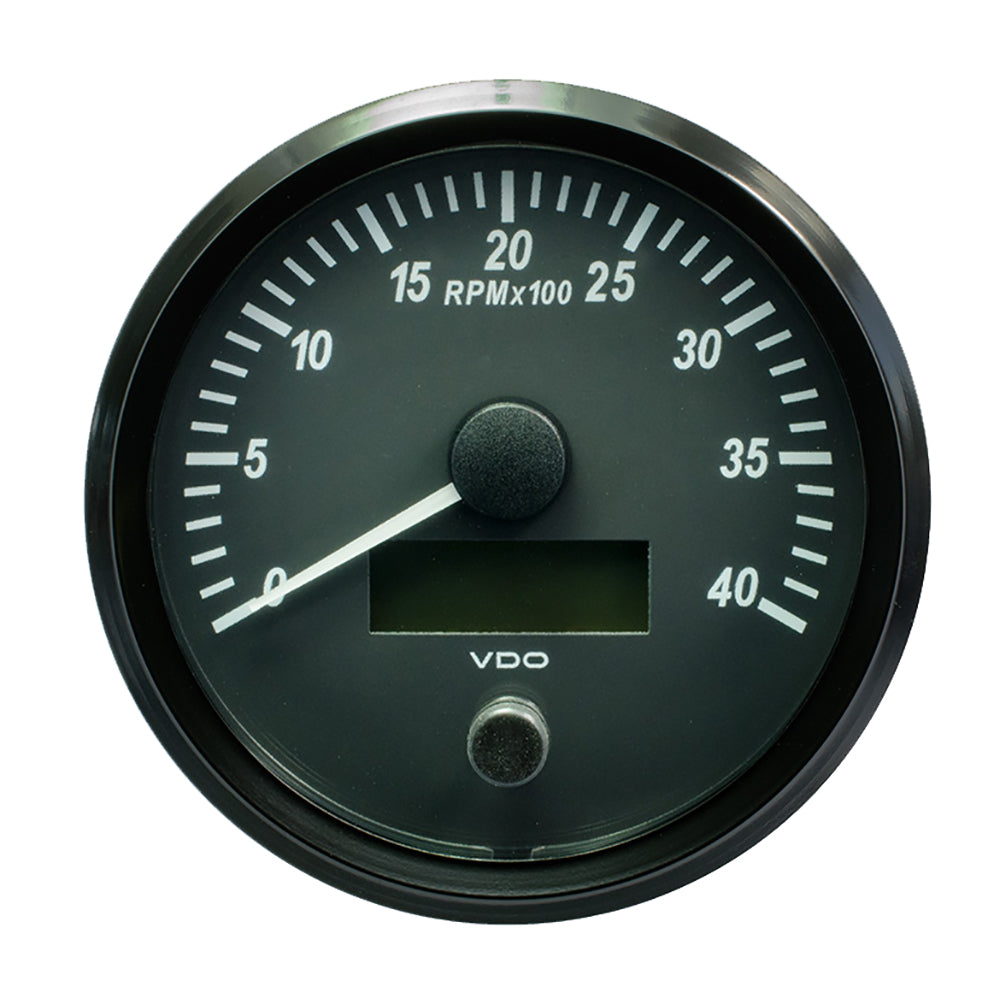 VDO SingleViu 100mm (4") Tachometer - 4000 RPM — marine gauges