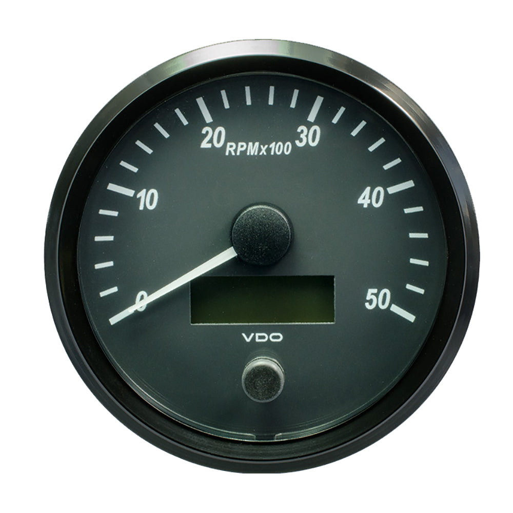 VDO SingleViu 100mm (4") Tachometer - 5000 RPM — marine gauges