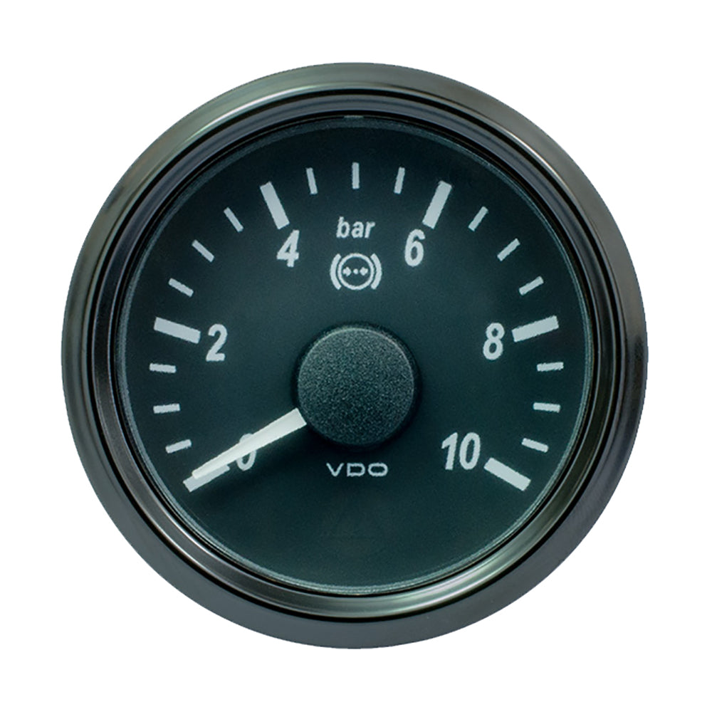 VDO SingleViu 52mm (2-1/16") Brake Pressure Gauge - 10 Bar - 0-5V — marine gauges