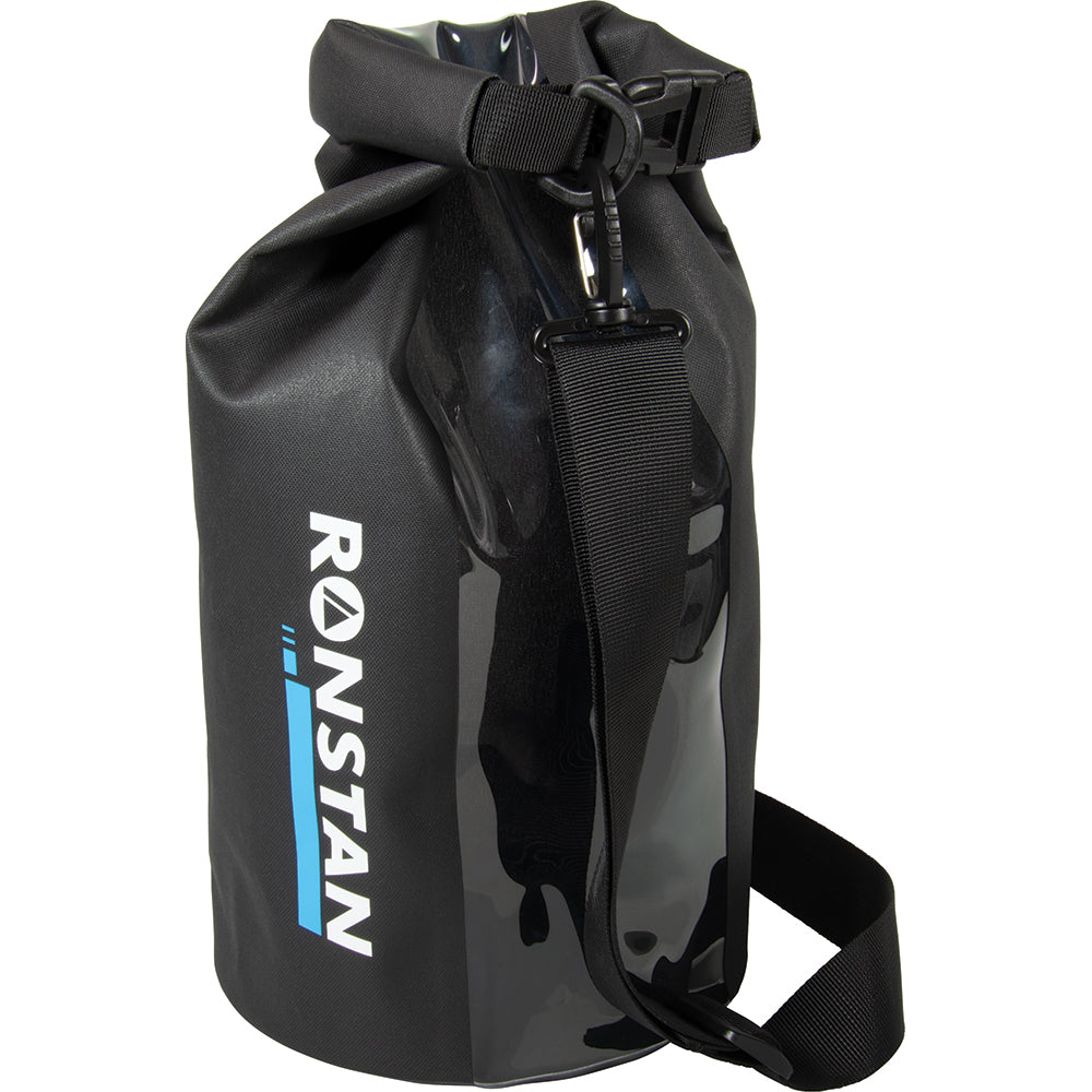 Ronstan Dry Roll Top - 10L Bag - Black w/Window — marine outdoor
