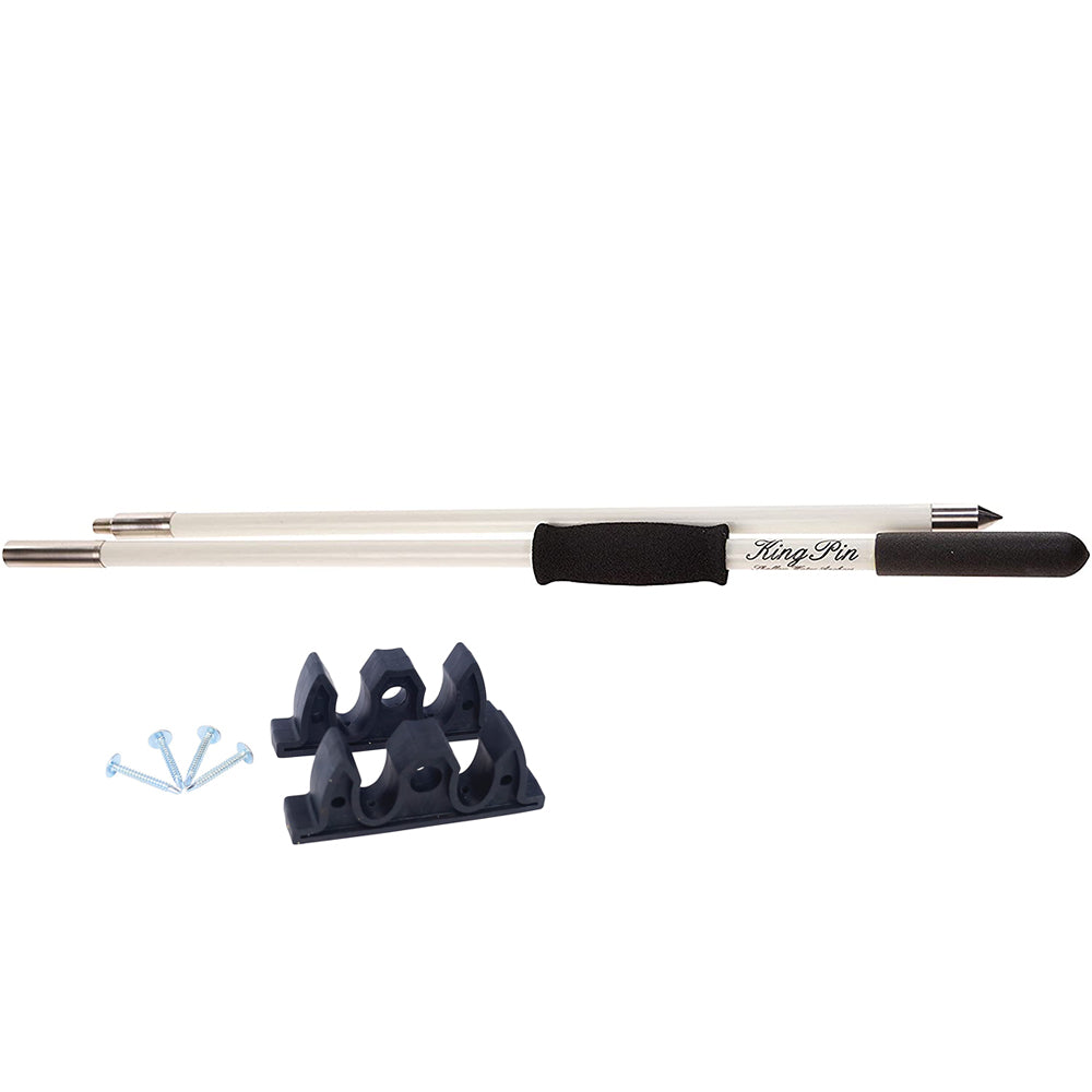 Panther Products Panther 10' King Pin Anchor Pole - 2-Piece - White — marine anchors
