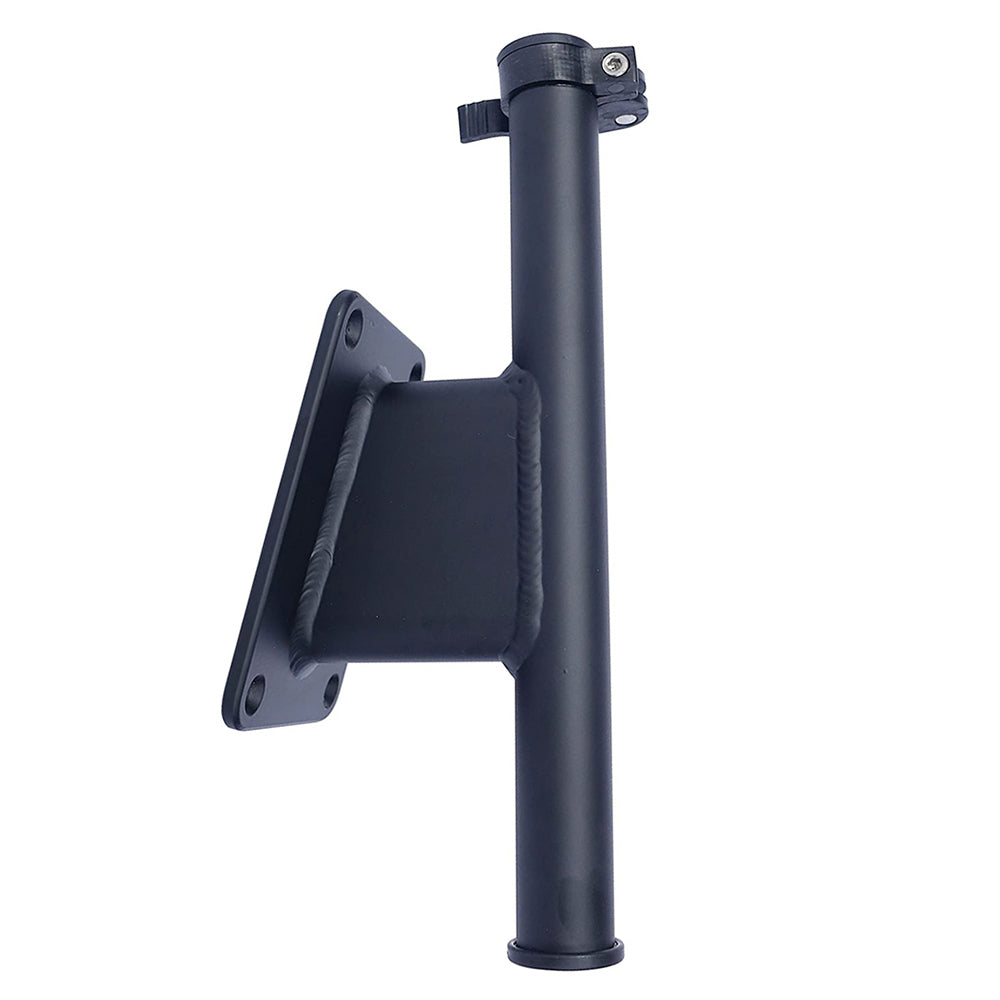 Panther Products Panther 5" Set Back Transom Mount Bracket - Black - Powder Coat — marine anchoring accessories