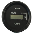 VDO Cockpit Marine 52mm (2-1/16") LCD Hourmeter - Black Dial/Chrome Bezel — marine gauges