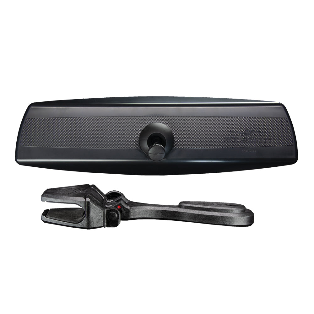 PTM Watersports Mirror/Bracket Kit w/VR-140 PRO Mirror & CFR-200 (Black) — marine mirrors