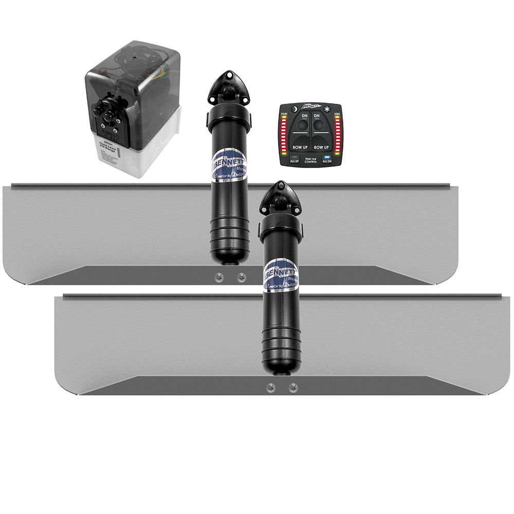 Bennett Marine 30x9 Hydraulic Trim Tab System w/One Box Indication — marine trim tabs