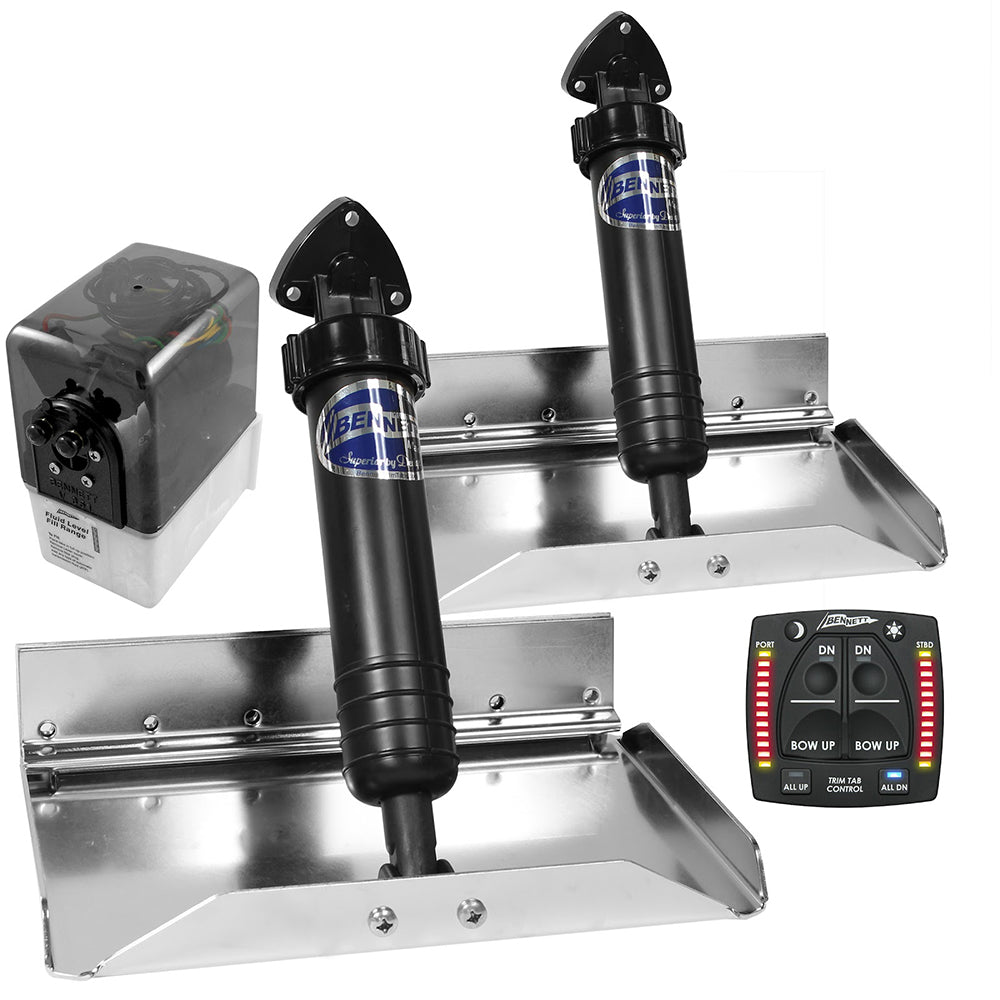 Bennett Marine 12x9 Sport Tab System w/One Box Indication — marine trim tabs
