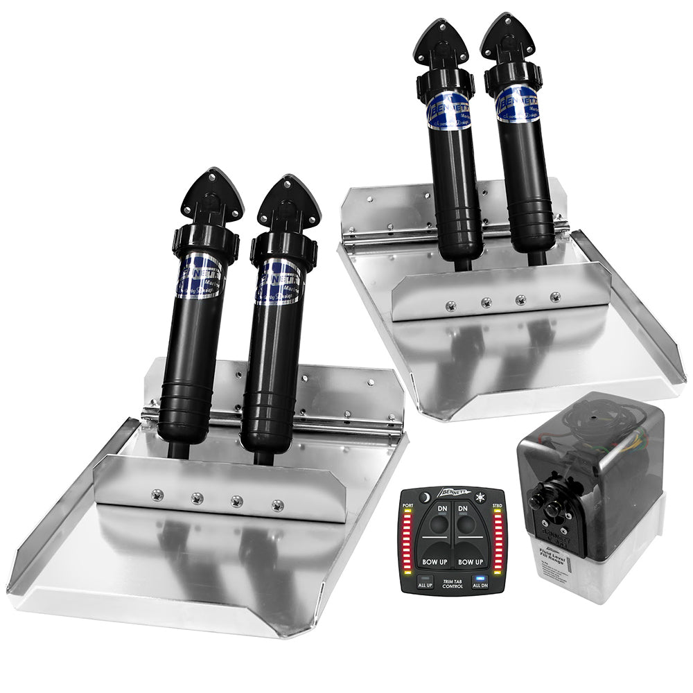Bennett Marine 12x16 Sport Tab System w/One Box Indication — marine trim tabs