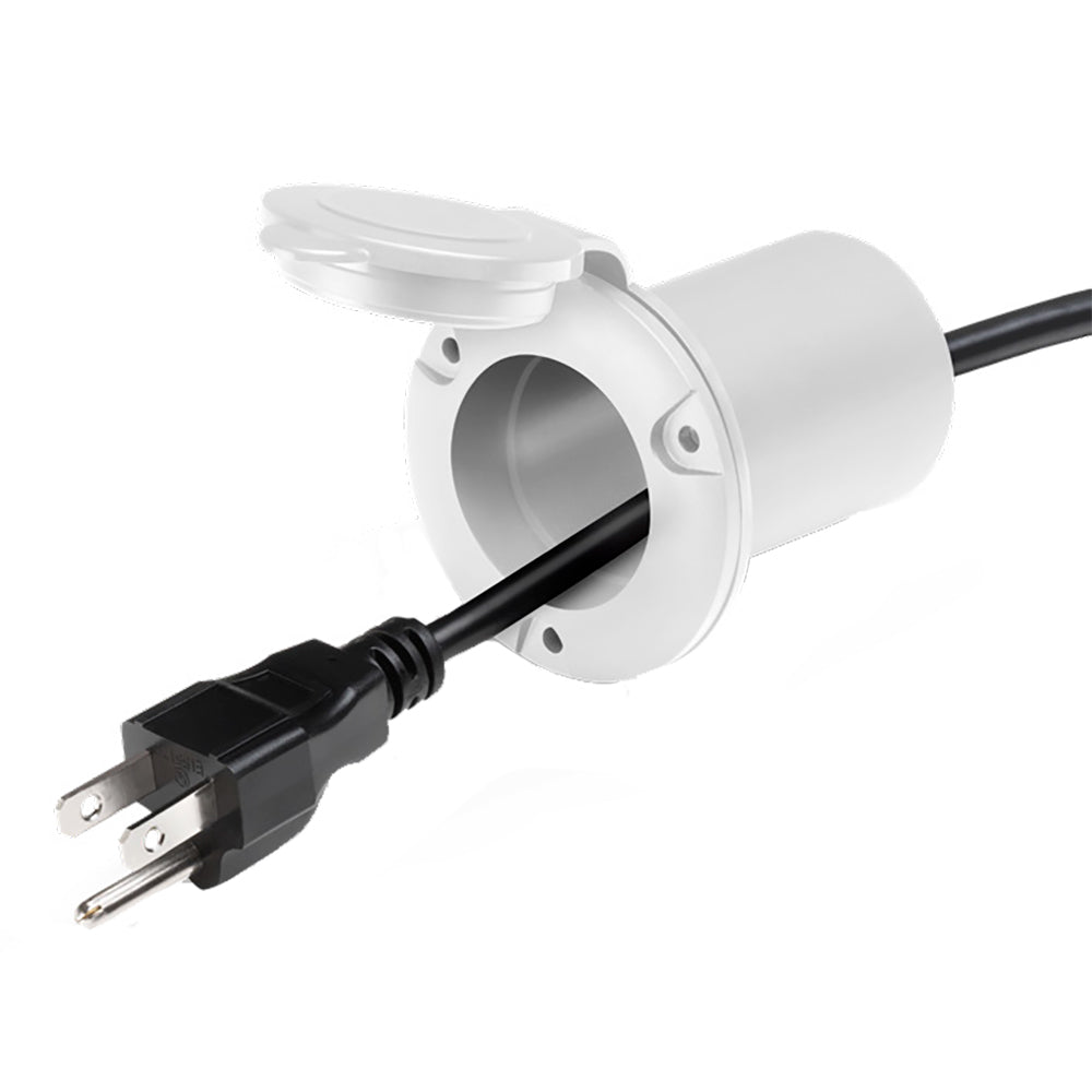 Guest AC Universal Plug Holder - White — marine accessories