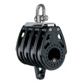 Harken 57mm Quad Block Swivel, Center Becket — marine blocks