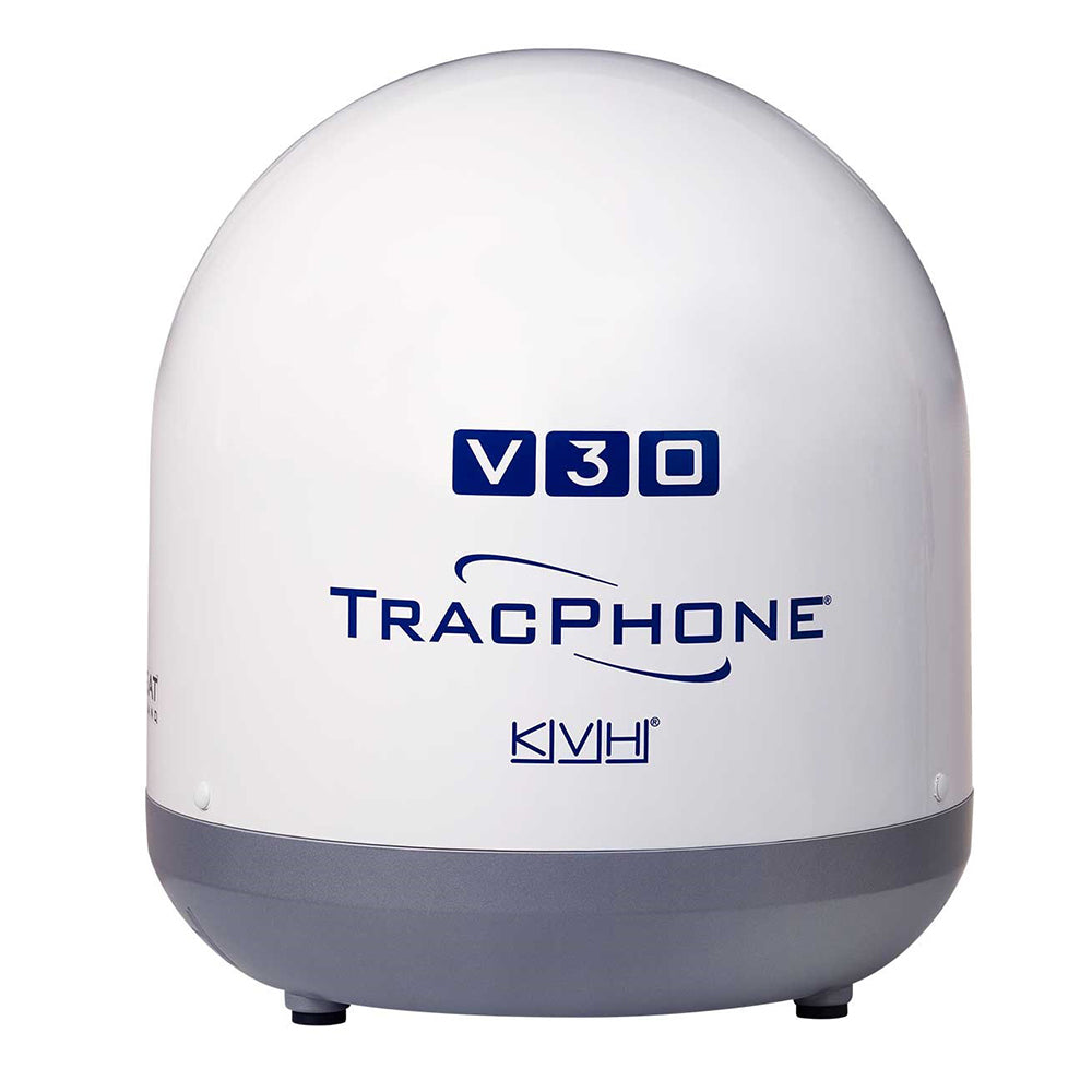 KVH Ultra-Compact TracPhone® V30 w/DC-BDU — marine mobile broadband