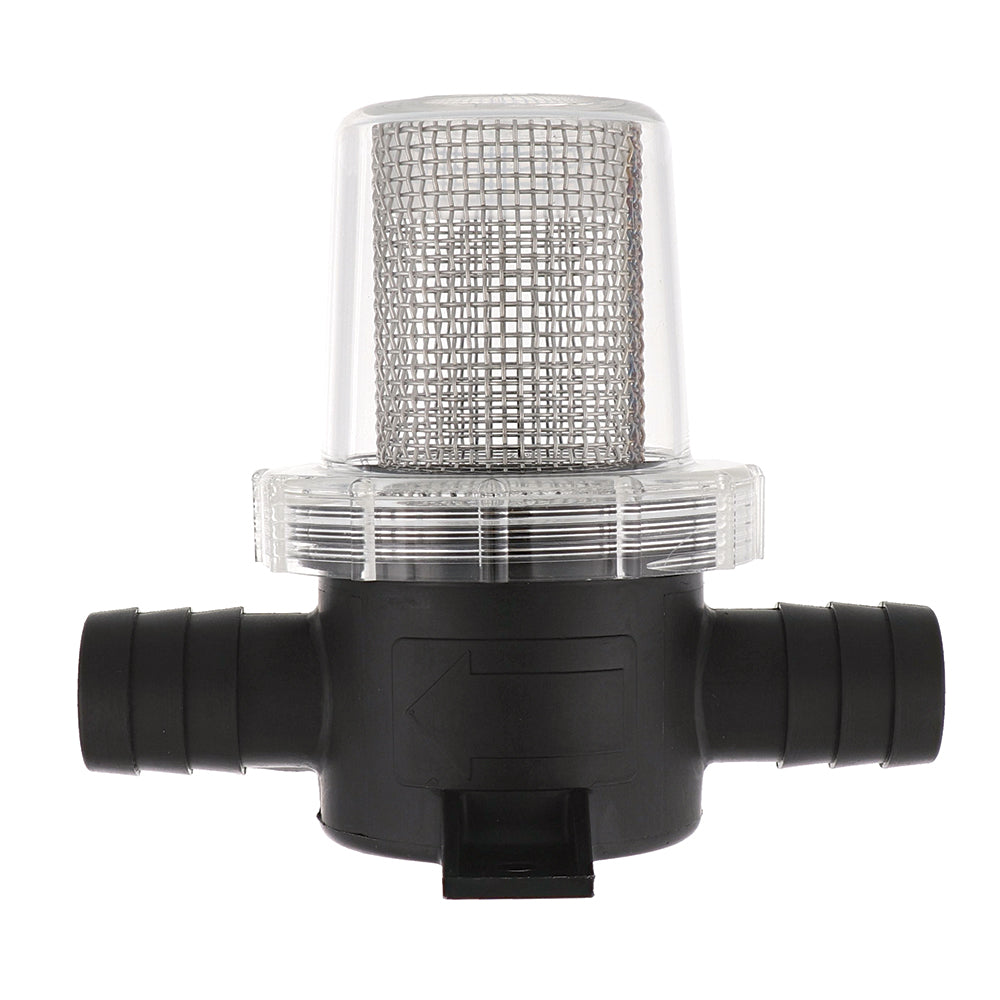 Jabsco Pumpgard In-Line Strainer 3/4 Hose - 40 Mesh — marine strainers & baskets