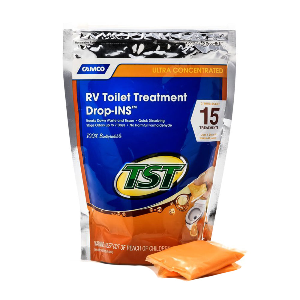Camco TST Orange RV Toilet Treatment Drop-Ins *15-Pack — marine accessories