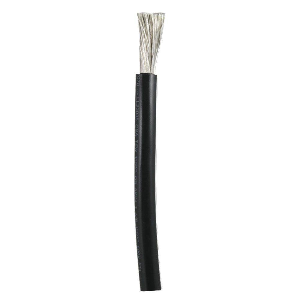 Ancor Tinned Copper Battery Cable, 3/0 AWG (81mm²) - Black - Sold By The Foot — marine wire