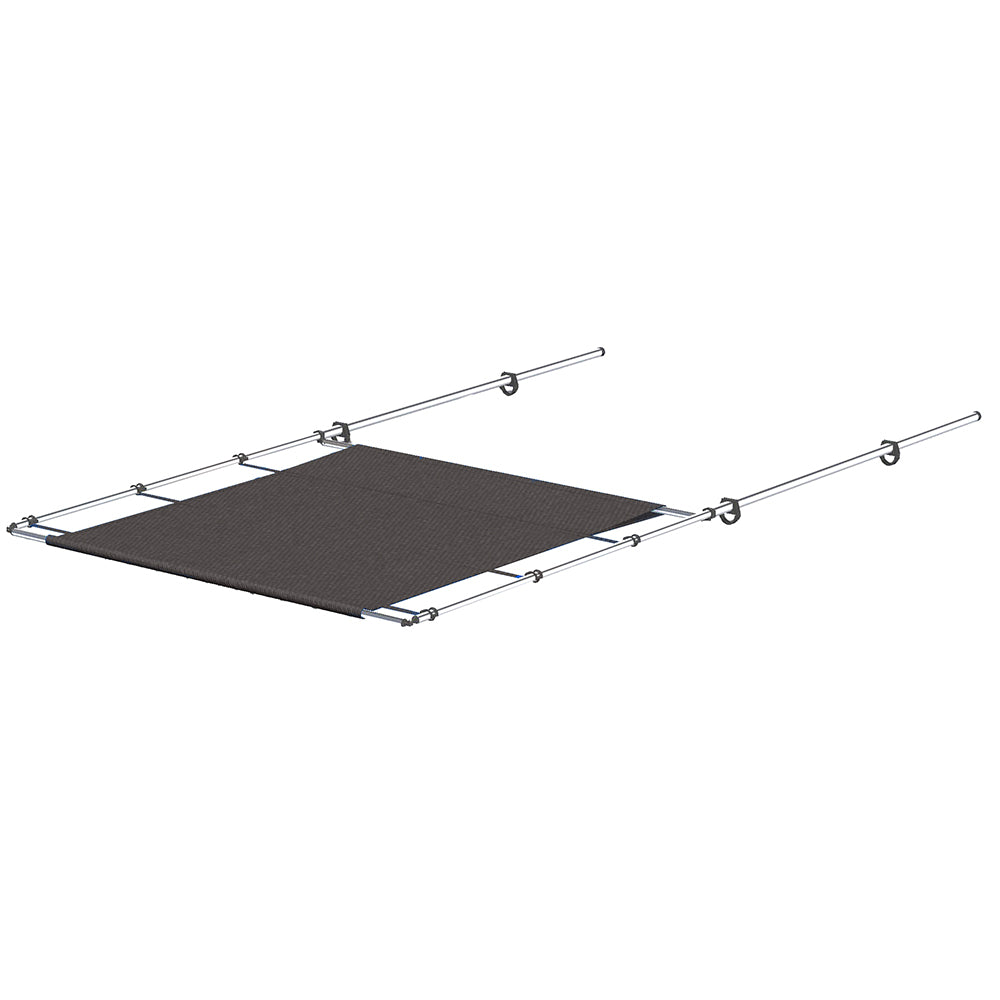 SureShade PTX Power Shade - 57" Wide - Stainless Steel - Grey — marine biminis/shades/umbrellas