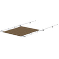 SureShade PTX Power Shade - 51" Wide - Stainless Steel - Toast — marine biminis/shades/umbrellas