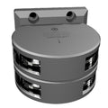 Lopolight Series 201-011 - Double Stacked Masthead Light - 3NM - Vertical Mount - White - Silver Housing — marine navigation lights