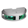 Lopolight Series 200-018 - Navigation Light - 2NM - Vertical Mount - Green - Silver Housing — marine navigation lights