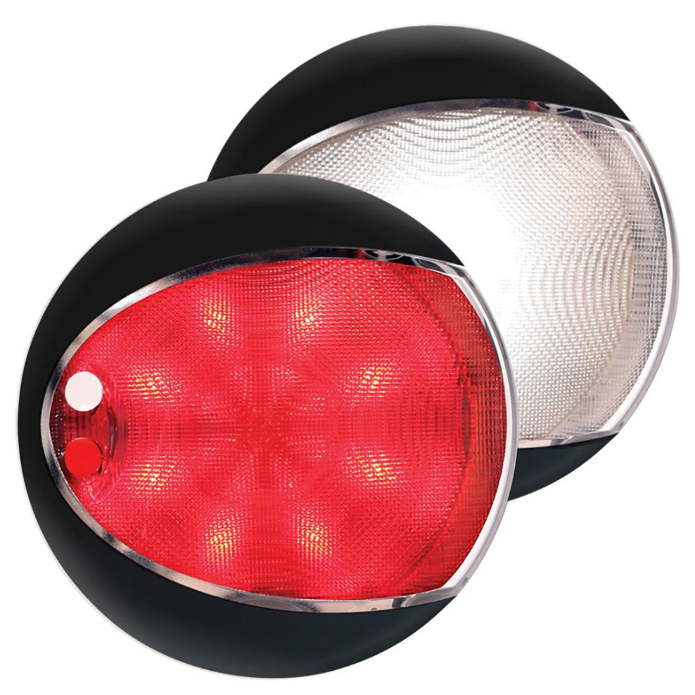 Hella Marine EuroLED 130 Touch - White/Red - Black Shroud — marine interior / courtesy light