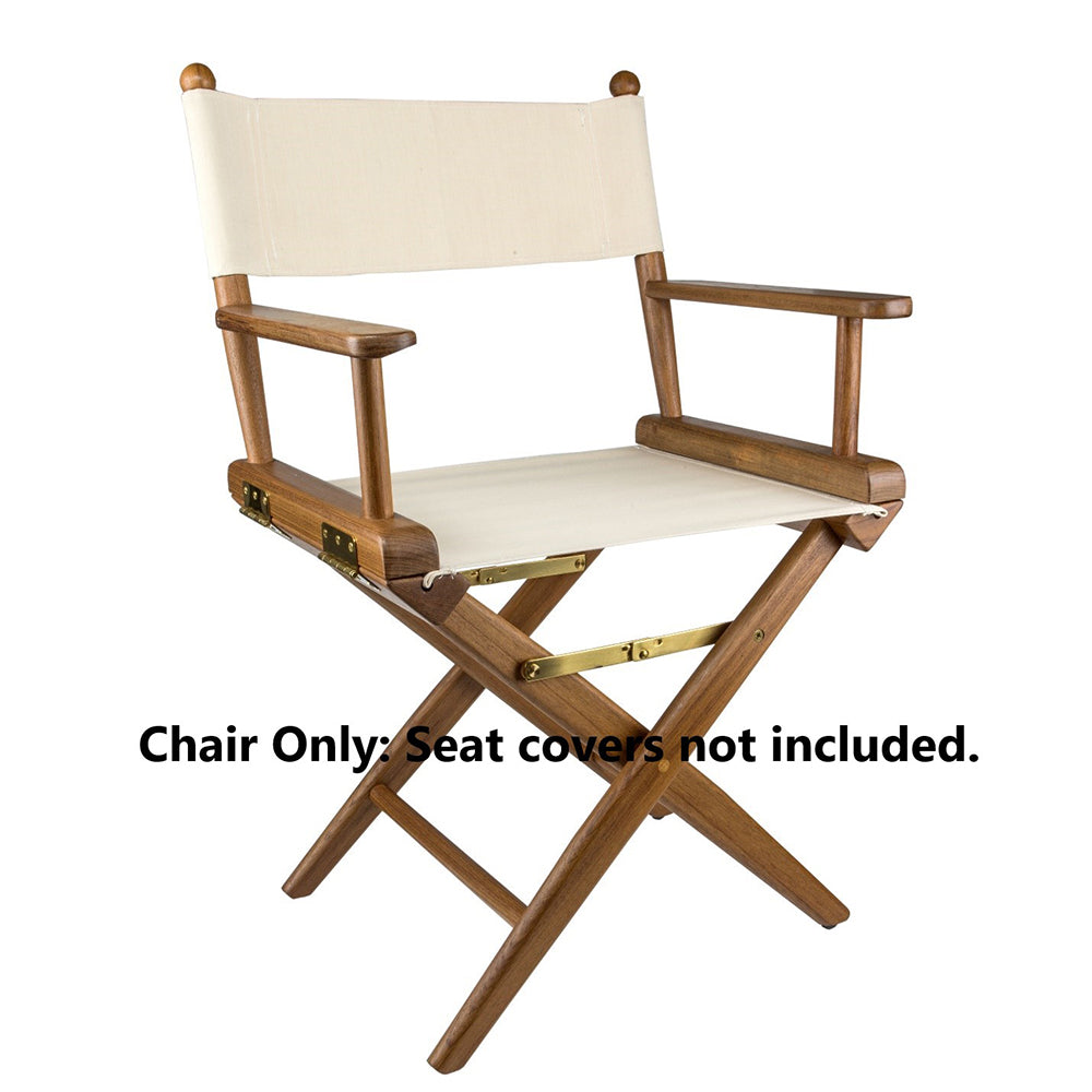 Whitecap Director's Chair w/o Seat Covers - Teak — marine teak