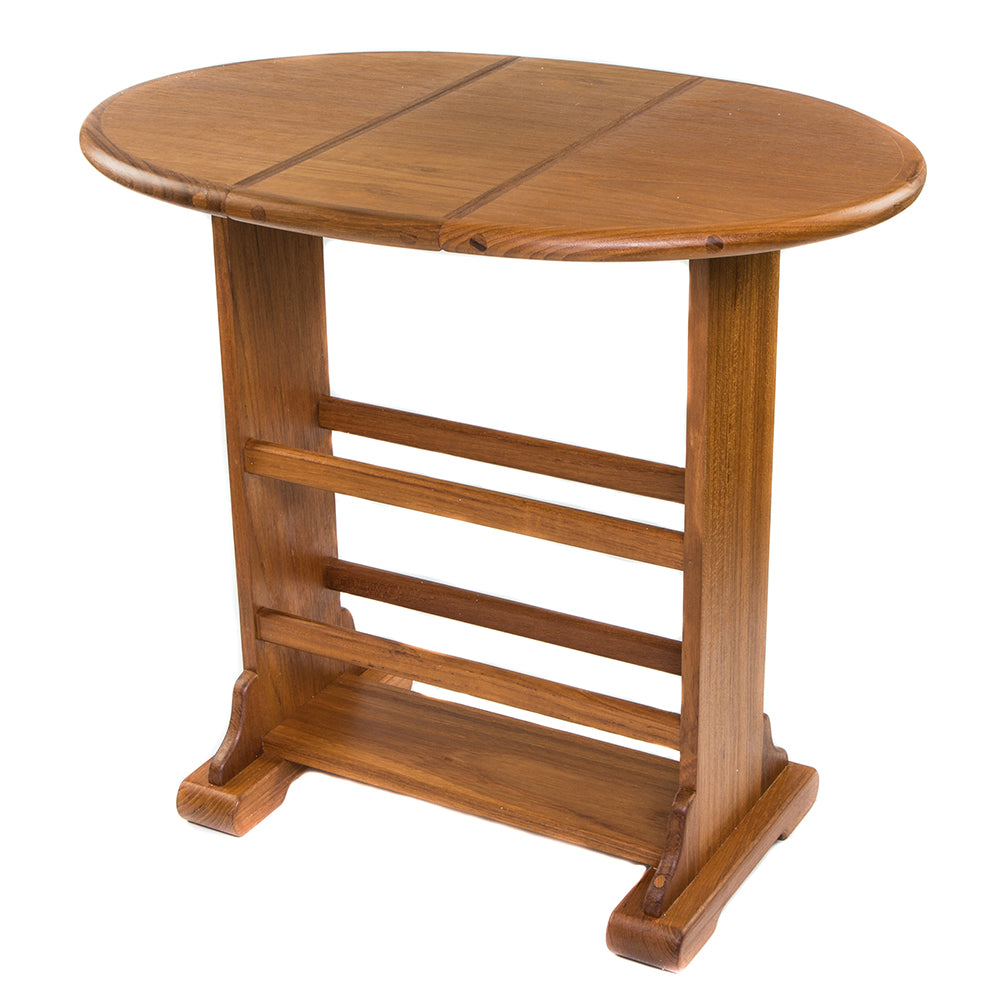 Whitecap Small Drop Leaf Table - Teak — marine teak