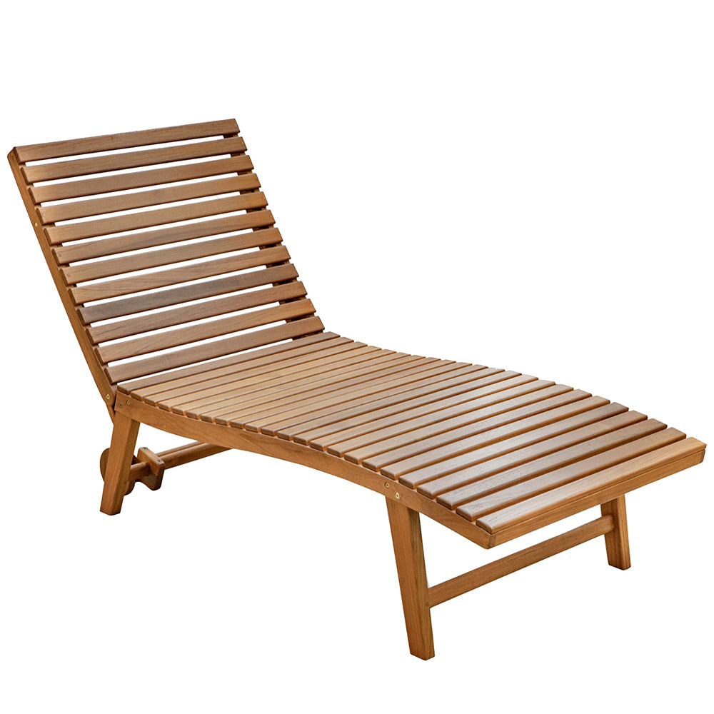 Whitecap Pool Lounge Chair - Teak — marine teak