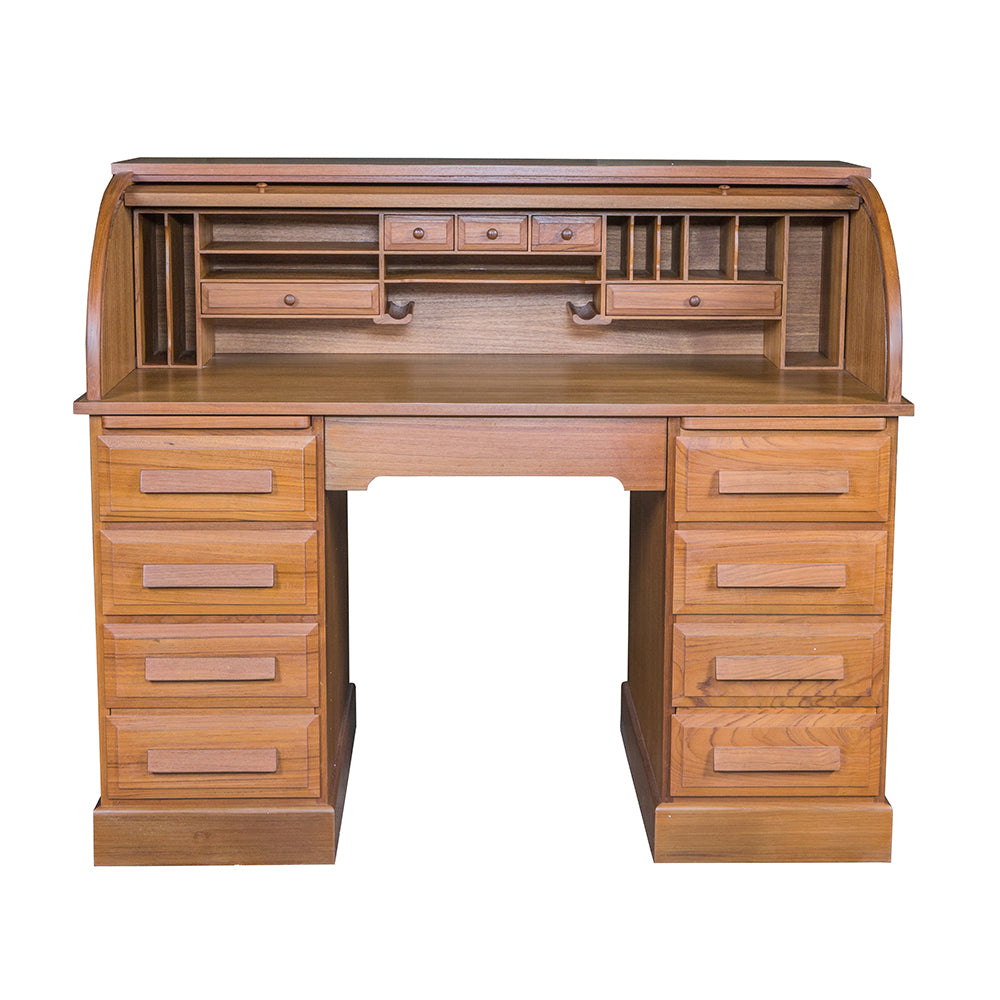 Whitecap Roll Top Desk (Oiled) - Teak — marine teak