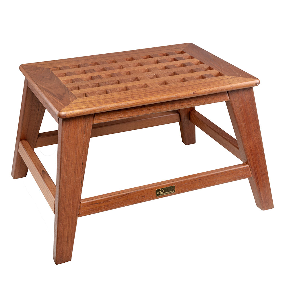 Whitecap Step Stool - Teak — marine teak