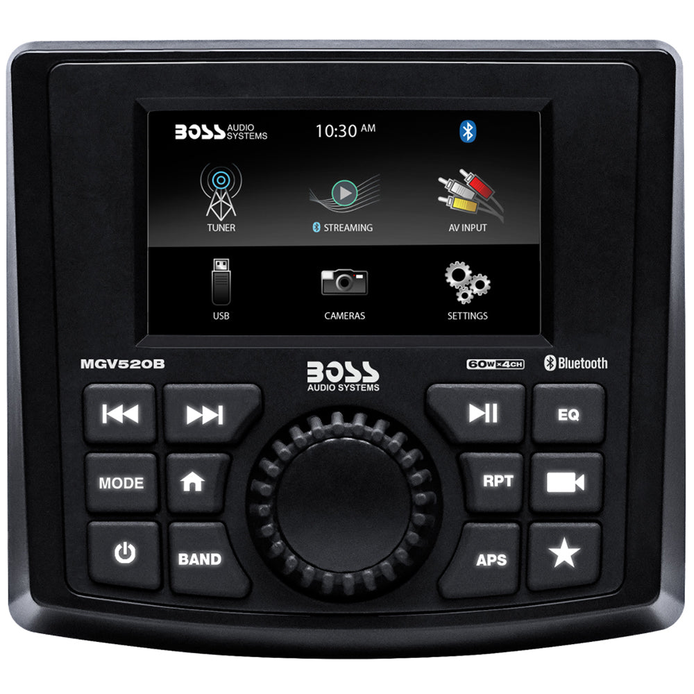 Boss Audio MGV520B Marine Stereo w/AM/FM/BT/USB/Rear Camera — marine stereos