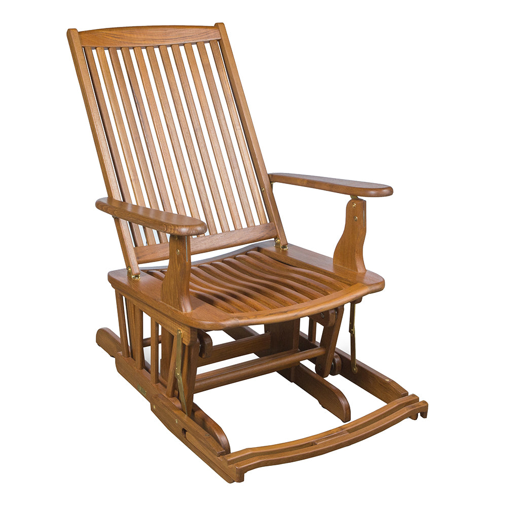 Whitecap Glider Chair - Teak — marine teak