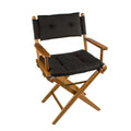 Whitecap Director's Chair w/Black Cushion - Teak — marine seating