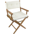 Whitecap Director's Chair w/Cream Cushion - Teak — marine teak