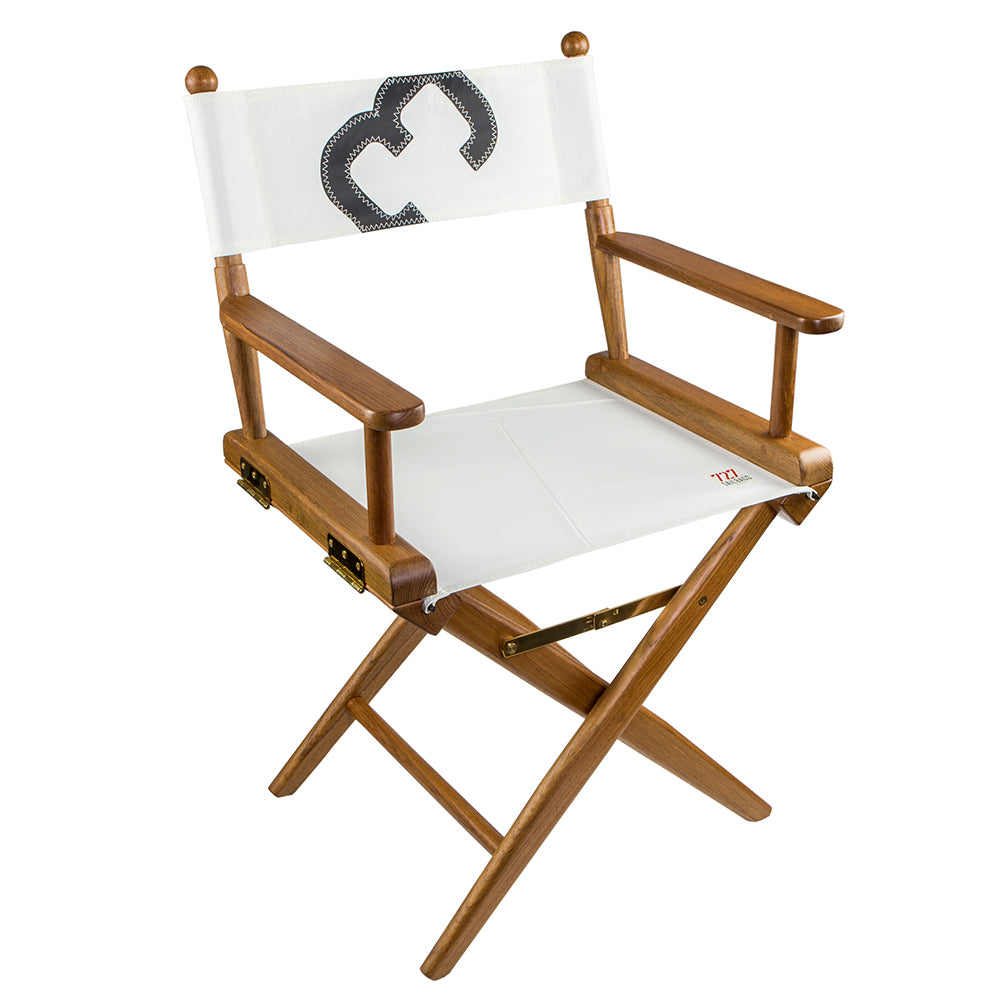 Whitecap Director's Chair w/Sail Cloth Seating - Teak — marine teak