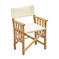 Whitecap Director's Chair II w/Cream Cushion - Teak — marine teak