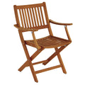 Whitecap Folding Chair w/Arms - Teak — marine teak