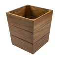 Whitecap Large Waste Basket - Teak — marine teak