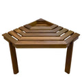 Whitecap Shower/Corner Stool - Teak — marine teak