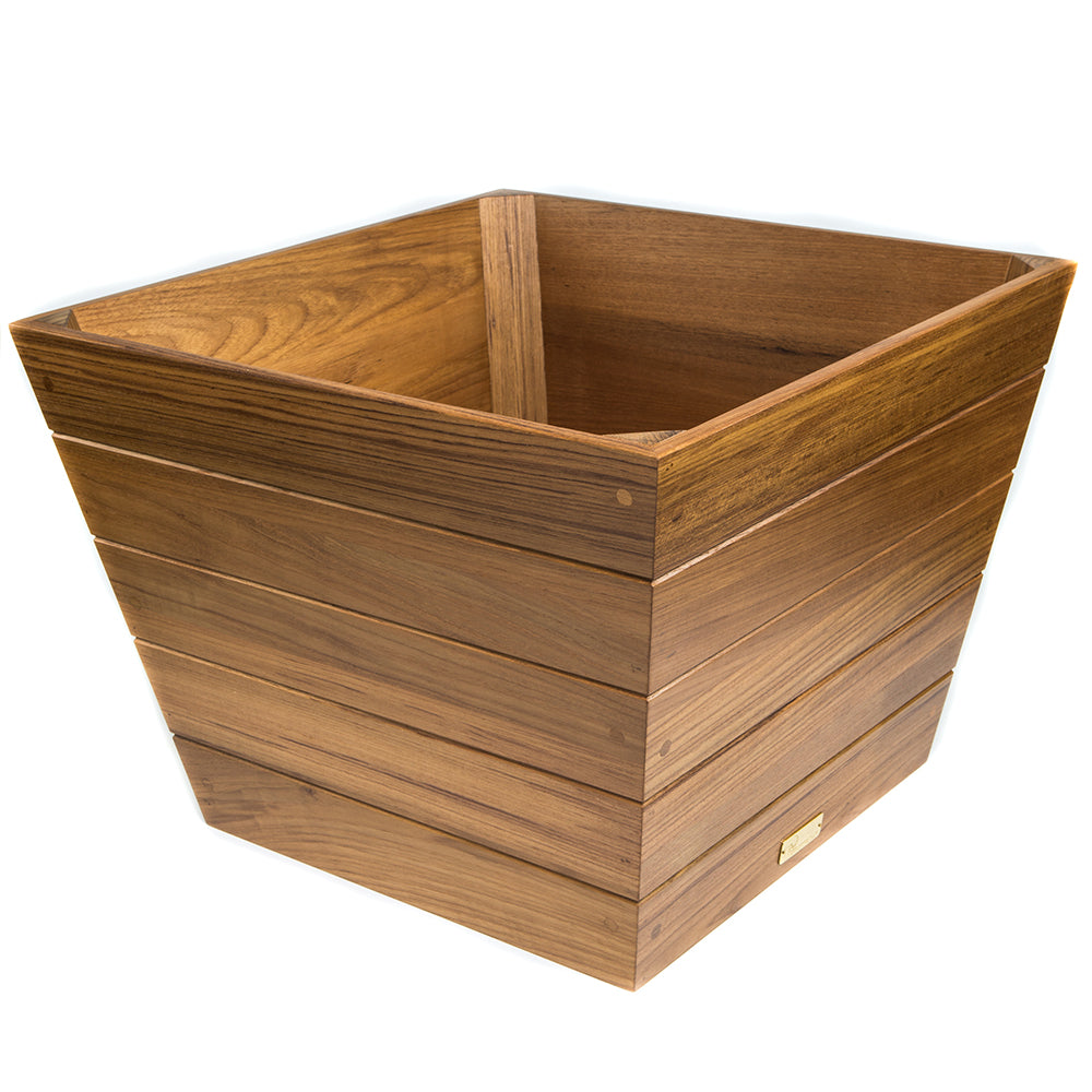Whitecap Medium Planter Box - Teak — marine teak