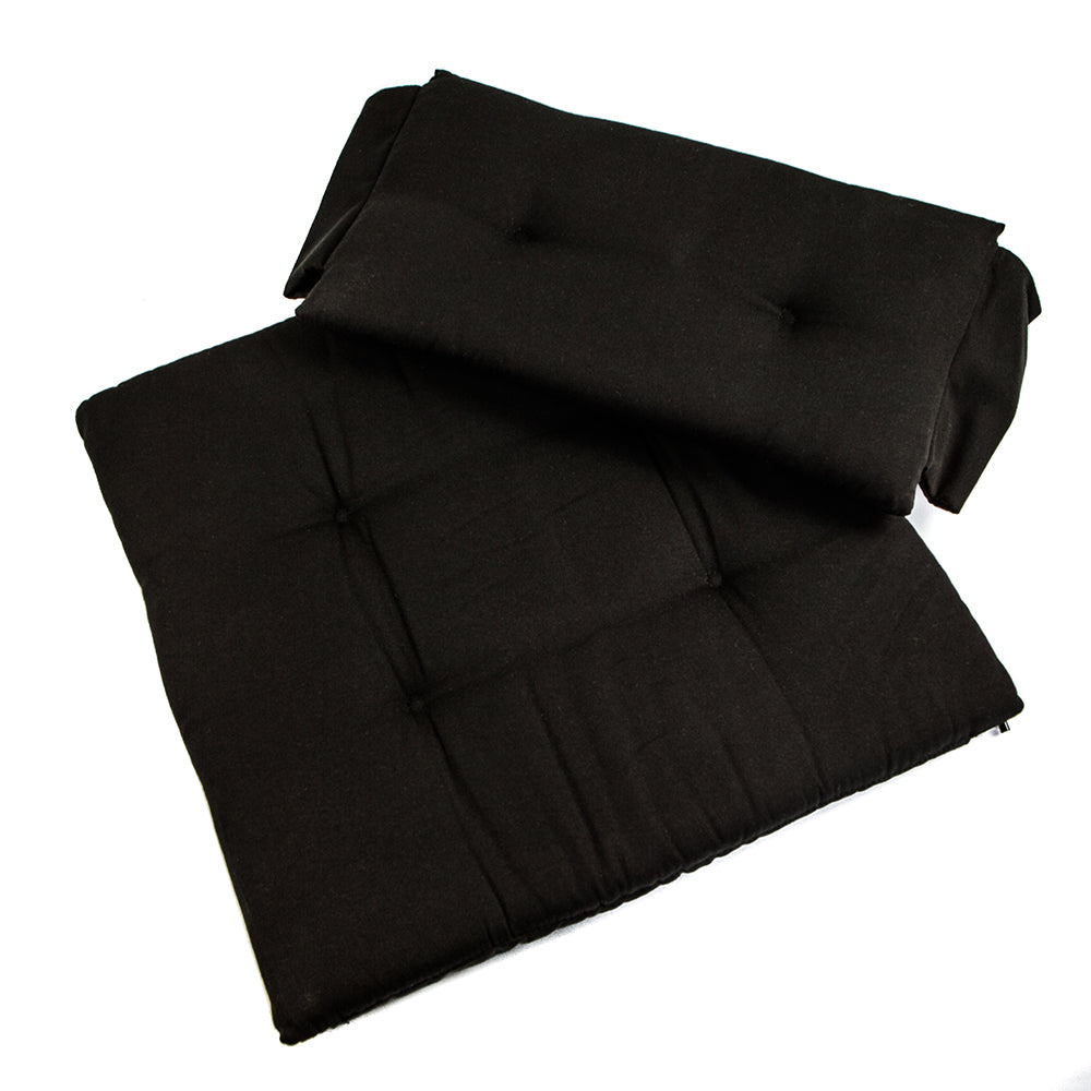 Whitecap Seat Cushion Set f/Director's Chair - Black — marine teak