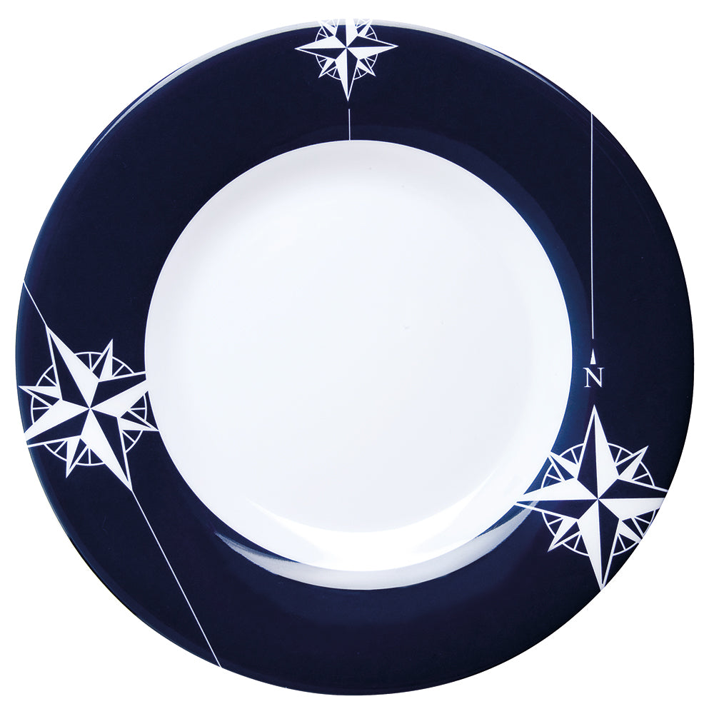 Marine Business Melamine Non-Slip, Flat, Round Dinner Plate - NORTHWIND - 10" Set of 6 — marine deck / galley