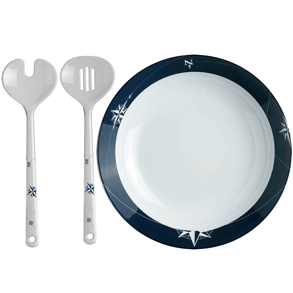 Marine Business Melamine Salad Bowl & Servers - NORTHWIND — marine deck / galley