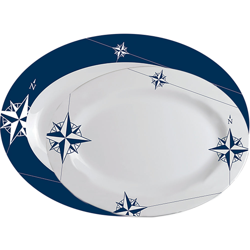 Marine Business Melamine Oval Serving Platters Set - NORTHWIND - Set of 2 — marine deck / galley