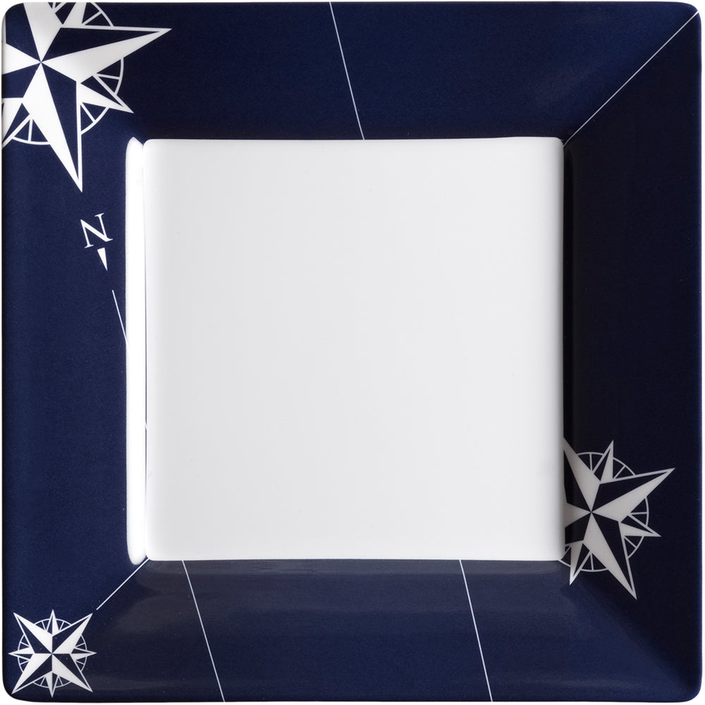 Marine Business Melamine Square Dessert Plate - NORTHWIND - 8.2" Set of 6 — marine deck / galley
