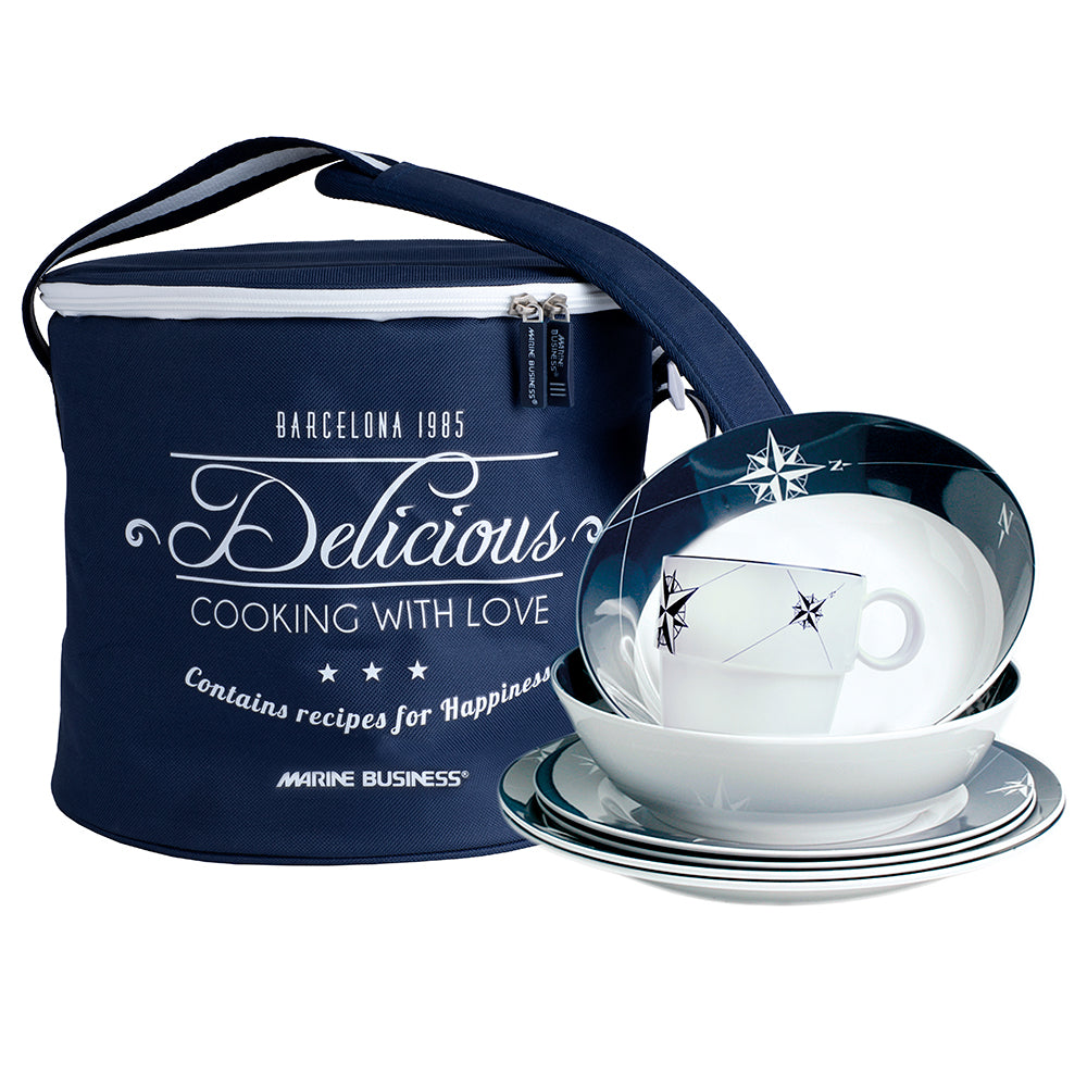Marine Business Melamine Tableware & Basket - NORTHWIND - Set of 16 — marine deck / galley