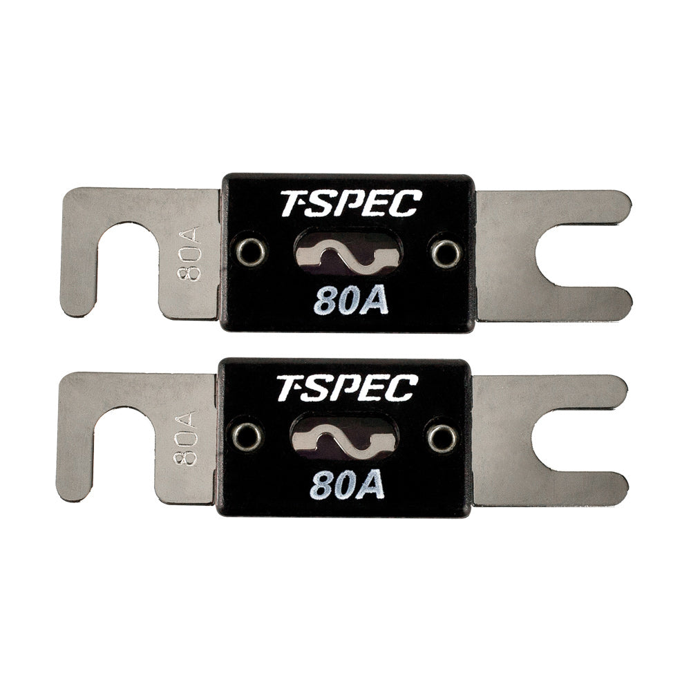 T-Spec V8 Series 80 AMP ANL Fuse - 2 Pack — marine fuse blocks & fuses