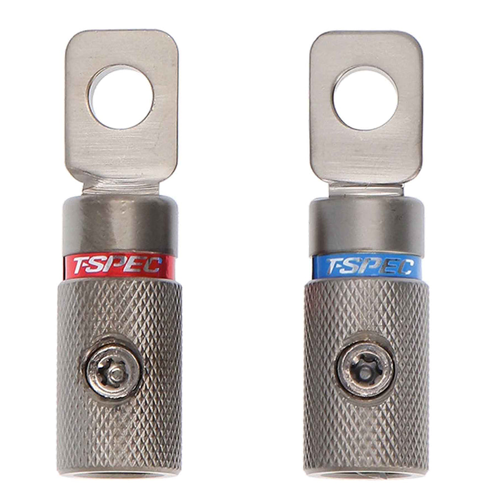 T-Spec VR48 V10 Heavy Duty Set Screw Terminals - 4 AWG - 2 Pack — marine fuse blocks & fuses