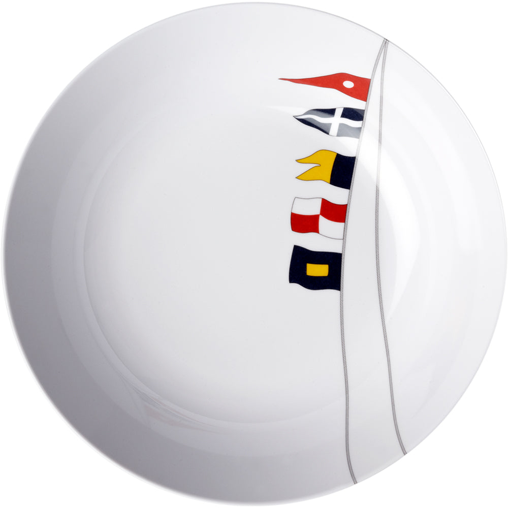 Marine Business Melamine Deep, Round Soup Plate - REGATA - 8.8" Set of 6 — marine deck / galley
