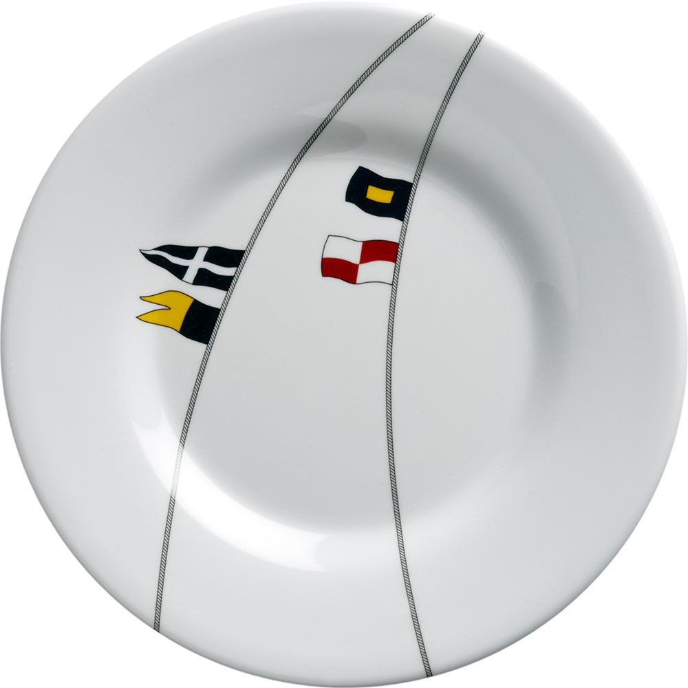 Marine Business Melamine Round Dessert Plate - REGATA - 7" Set of 6 — marine deck / galley