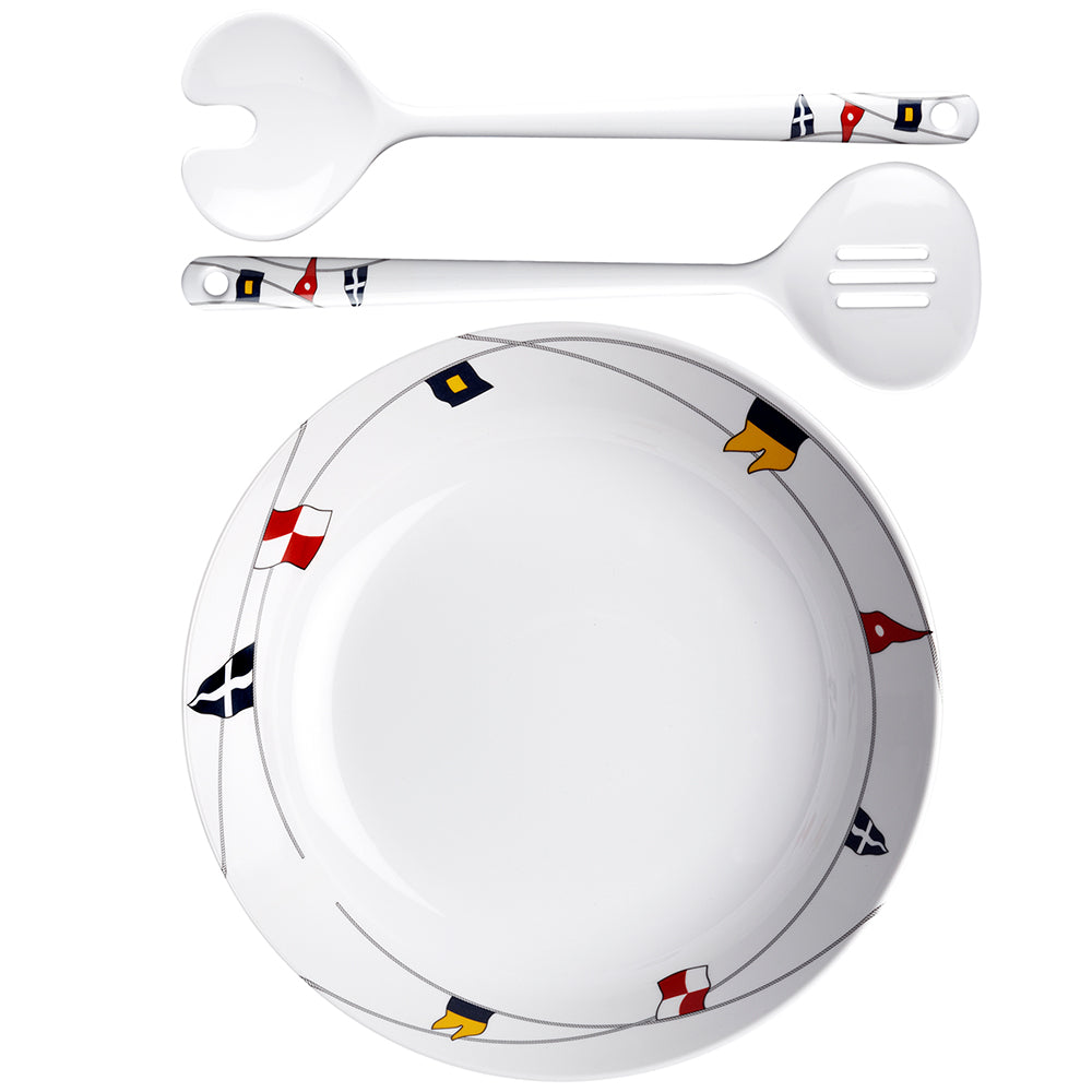 Marine Business Melamine Salad Bowl & Servers - REGATA — marine deck / galley