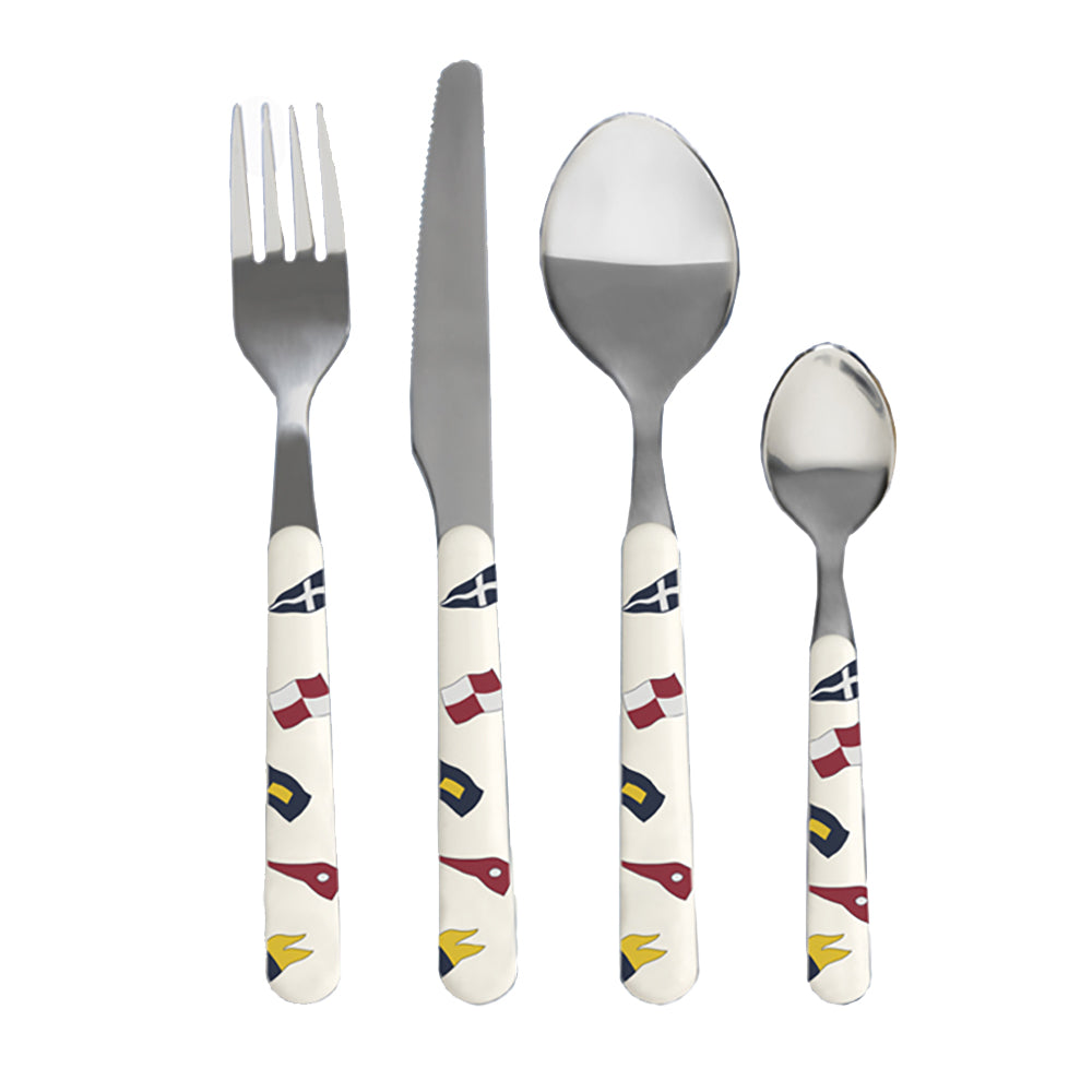 Marine Business Cutlery Stainless Steel Premium - REGATA - Set of 24 — marine deck / galley